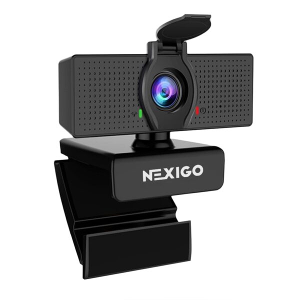 51EPhWPDRhL NexiGo N60 1080P Webcam with Microphone, Software Control & Privacy Cover, USB HD Computer Web Camera, Plug and Play, for Zoom/Skype/Teams, Conferencing and Video Calling
