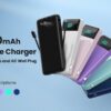 Portable Charger for iPhone with Built-in Cables and Wall Plug,Upgraded 13800mAh Fast Charging USB C Power Bank,4 Outputs Slim Travel Essential Battery Pack for iPhone 17/16/15/14/13,Galaxy,Android