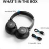 Soundcore by Anker Q20i Hybrid Active Noise Cancelling Headphones, Wireless Over-Ear Bluetooth, 40H Long ANC Playtime, Hi-Res Audio, Big Bass, Customize via an App, Transparency Mode