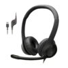 6144+3nBNhL Logitech H390 Wired Headset for PC/Laptop, Stereo Headphones with Noise Cancelling Microphone, USB-A, in-Line Controls, Works with Chromebook - Black
