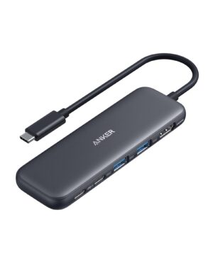 Anker USB C Hub, 5-in-1 USBC to HDMI Splitter with 4K Display, 1 x Powered USB-C 5Gbps & 2×Powered USB-A 3.0 5Gbps Data Ports for MacBook Pro, MacBook Air, Dell and More