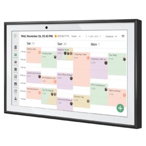 RROSKY WiFi Digital Calendar Smart Family Planner,Chore Charts, Achievement Rewards, AI Meal Planning, Smart Touchscreen Interactive Display for Schedules and Cloud Photo Desk Bases, Gifts for Women Men, Gifts for Mom Dad, 10.1'' Black