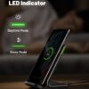 619+x8Z6QLL INIU Wireless Charger, 15W Fast Wireless Charging Station with Sleep-Friendly Adaptive Light Compatible with iPhone 17 16 15 14 13 12 Pro Max Samsung Galaxy S25 S24 S23 Note 20 Google etc