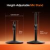 61J+oh8fGoL MAONO PD200W Hybrid Wireless Podcast Microphone for PC, Dynamic XLR USB Mic with Desktop Stand, Software, Noise Cancellation, for Vocal Recording, Streaming, Content Creation, Home Studio, Voiceover