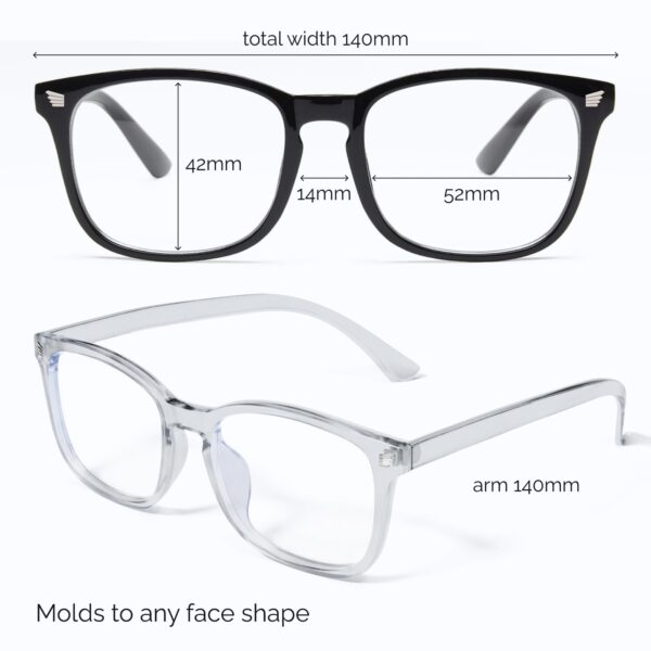 livho High Tech Blue Light Glasses - Advanced Blue Light Blocking Computer Glasses - Screen Fatigue & UV Protection