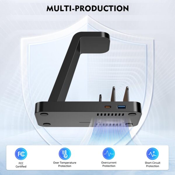 Wireless Charger for iPhone - 5 in 1 Charging Station for Multiple Devices Apple: Fast Wireless Charging Stand Dock for iPhone 17 16e 16 15 14 13 12 Pro Max Apple Watch Airpods