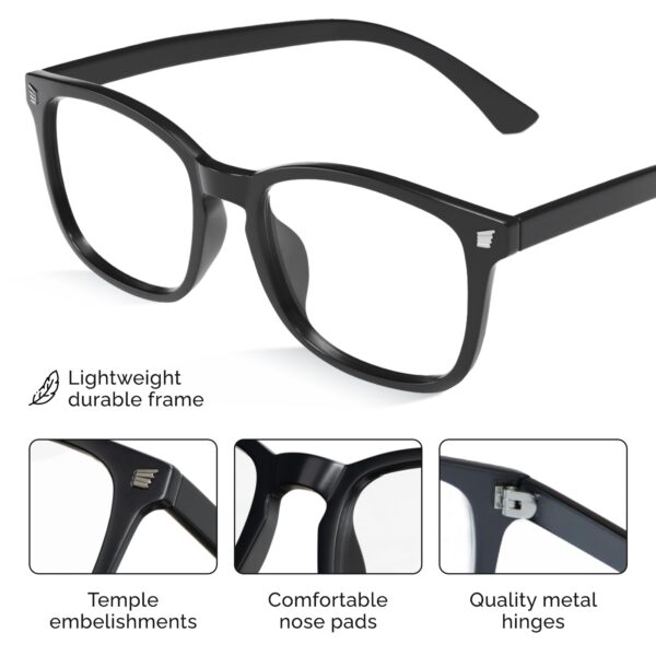 livho High Tech Blue Light Glasses - Advanced Blue Light Blocking Computer Glasses - Screen Fatigue & UV Protection