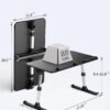 61jfajOTXLL SAIJI Height & Angle Adjustable Laptop Stand for Bed, Lap Desk Bed Tray Table, Light Weight Foldable Portable Laptop Table for Couch Sofa Chair Floor Desk for Adults, Kids (52*30cm Black)