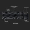 Logitech G413 SE Full-Size Mechanical Gaming Keyboard - Backlit Keyboard with Tactile Mechanical Switches, Anti-Ghosting, Compatible with Windows, macOS - Black Aluminum