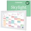 7135UxOEpEL Skylight Calendar: 15-inch Wall Planner Digital Calendar & Chore Chart, Smart Touchscreen Interactive Display for Family Schedules – Wall Mount Included, Great for Organizing Your 2026 Calendar