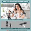 7145JS+VCwL MAYBESTA Wireless Mini Microphone for iPhone, Android Phone - Lavalier Lapel Mic for Audio Video Recording - Clip on Content Creator Microphones for YouTube Tiktok Podcast Vlogging