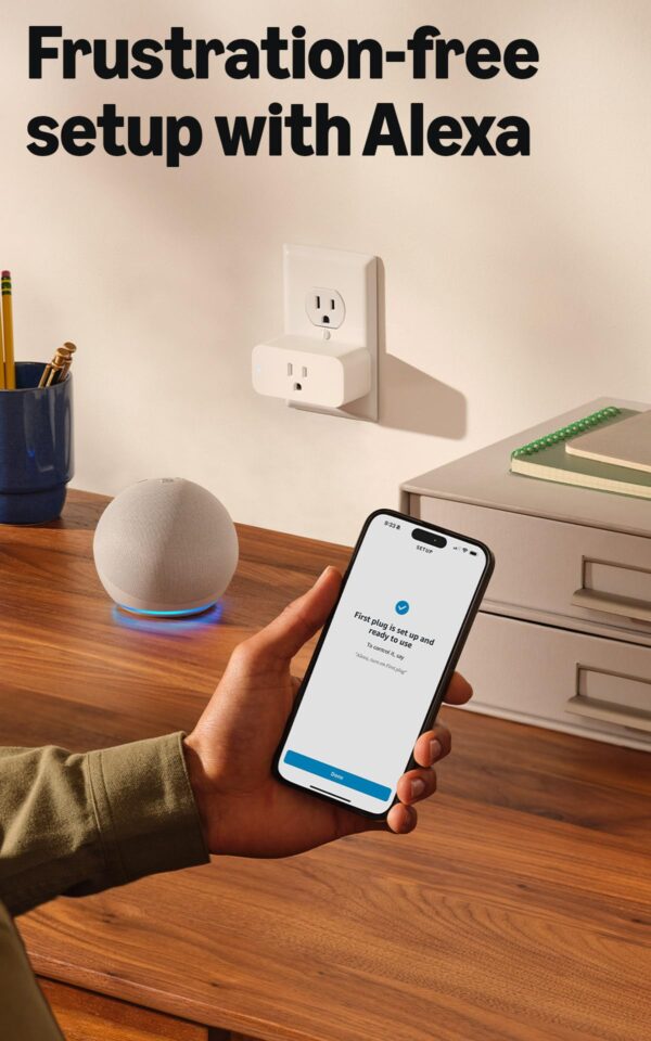 Amazon Smart Plug, Works with Alexa, Simple Setup, Endless Possibilities