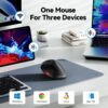 717VRaQazSL TECKNET Ergonomic Mouse, Wireless Bluetooth Vertical Mouse, 4800 DPI Optical Tracking, 6 Adjustable DPI, Quiet Clicks, 2.4GHz with USB A Receiver, 12 Months Battery, 6 Buttons, Wide Compatibility