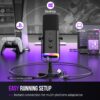 718VP+p+RVL FIFINE USB/XLR Dynamic Microphone for Podcast Recording, PC Computer Gaming Streaming Mic with RGB Light, Mute Button, Headphones Jack, Desktop Stand, Vocal Mic for Singing YouTube-AmpliGame AM8