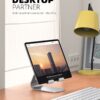 Lamicall Tablet Stand, Adjustable Tablet Holder - Desktop Stand Dock Holder for 4-13" Tablets, iPad Pro 11, 9.7, 10.5, 12.9 Air Mini, Kindle, Tab, iPhone 17 Pro Max, Switch, Office Desk Accessories