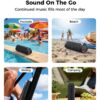 BolaButty Bluetooth Speaker with HD Sound, Portable Wireless, IPX5 Waterproof, Up to 20H Playtime, TWS Pairing, BT5.3, for Home/Party/Outdoor/Beach, Electronic Gadgets, Birthday Gift (Black)