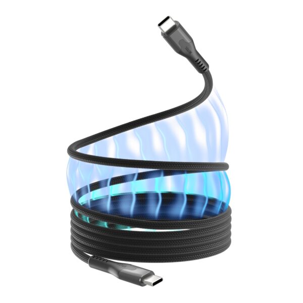 Statik MagStack Pro USB C to USB C Cable, Magnetic Type C Charger Fast Charging Cord, On The Go Magnetic Charging Cable for Car, Compatible with 16 Pro Max, 15, Galaxy S21 S20 Ultra, 100W 3FT/1M