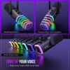 71F3tnbWnpL FIFINE USB/XLR Dynamic Microphone for Podcast Recording, PC Computer Gaming Streaming Mic with RGB Light, Mute Button, Headphones Jack, Desktop Stand, Vocal Mic for Singing YouTube-AmpliGame AM8
