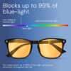 livho Gaming Blue Light Blocking Glasses for Better Sleep, Premium Night Driving, Computer Blockers for Man & Woman