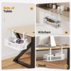 Under Desk Cable Management Tray White, Cinati Wire Organizers No Drill, Cable Tray with Clamp for Wire Management, Cord Organization Box for Office, Home - No Damage to Desk