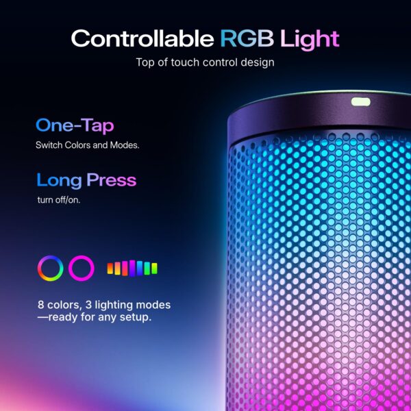 MAONO Gaming USB Microphone, Noise Cancellation Condenser Mic with Mute, Gain, Monitoring, Boom Arm Mic for Streaming, Podcast, Twitch, YouTube, Discord, PC, Computer, PS4, PS5, Mac, GamerWave DGM20S