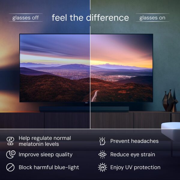 livho Gaming Blue Light Blocking Glasses for Better Sleep, Premium Night Driving, Computer Blockers for Man & Woman