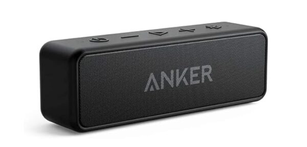 Anker Soundcore 2 Portable Bluetooth Speaker with Stereo Sound, Bluetooth 5, Bassup, IPX7 Waterproof, 24-Hour Playtime, Wireless, Speaker for Home, Outdoors, Travel