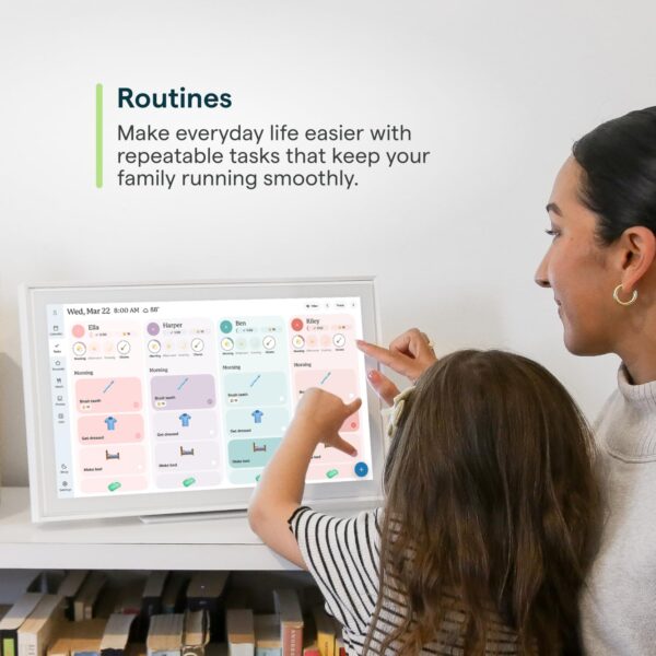 71mge2IvabL Skylight Calendar: 15-inch Wall Planner Digital Calendar & Chore Chart, Smart Touchscreen Interactive Display for Family Schedules – Wall Mount Included, Great for Organizing Your 2026 Calendar