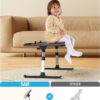 71mjphZeDRL SAIJI Height & Angle Adjustable Laptop Stand for Bed, Lap Desk Bed Tray Table, Light Weight Foldable Portable Laptop Table for Couch Sofa Chair Floor Desk for Adults, Kids (52*30cm Black)