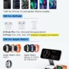 3-in-1 Charging Station for Apple Device, Qi2 25W Certified Magnetic Wireless Foldable Fast Charger Stand Compatible with MagSafe for iPhone 17e/17/16/15/14/13/12/Air Series, Apple Watch & AirPods