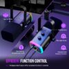 71vw4NojlEL FIFINE XLR/USB Gaming Microphone Set, Dynamic PC Mic for Streaming Podcasting, Computer RGB Mic Kit with Boom Arm Stand, Mute Button, Headphones Jack, for Recording Vocal Voice-Over-AmpliGame AM8T