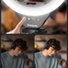71wq3w3ol1L Sensyne 10'' Ring Light with 50'' Extendable Tripod Stand, LED Circle Lights with Phone Holder for Live Stream/Makeup/YouTube Video/TikTok, Compatible with All Phones