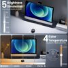 71ybTWOoHcL Quntis Computer Monitor Lamp, Screen Monitor Light Bar for Eye Caring, USB Reading LED Task Lamp with Auto-Dimming, Dimmable Light Bar, Touch Control, No Glare Space Saving Home Office Desk Lamps
