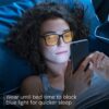 livho Gaming Blue Light Blocking Glasses for Better Sleep, Premium Night Driving, Computer Blockers for Man & Woman