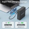 81Fgvwogj4L 320W USB C Charger Block, 10-Port USB C Charging Station GaN III PD 65W Laptop Fast Charger Adapter for MacBook Pro/Air, DELL, iPad, iPhone, Samsung Galaxy Black