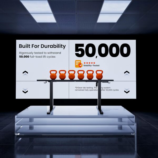 81LeK-uyKBL ErGear Height Adjustable Electric Standing Desk, 48 x 24 Inches Sit Stand up Desk, Memory Computer Home Office Desk, Black