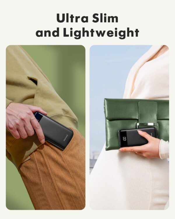 81TFeKTB3xL charmast Portable Charger with Built in Cables, Power Bank with Cords Wires, Slim 10000mAh Travel Battery Pack 6 Outputs 3 Inputs 3A Fast Charging for Samsung Google Pixel LG Moto iPhone iPad