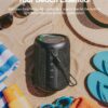 Portable Bluetooth Speaker Beach Vacation Essentials: Powerful Crystal Clear Sound/Dynamic Light/IPX5 Waterproof/All Day Playtime/BT 5.3/TWS Paring, Small Wireless Speaker for Outdoor|Travel|Camping