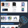 [4 in 1] USB C Car Charger, 4-Port 90W Super Fast Charging Cigarette Lighter Adapter, Dual 45W USBC & USB-A Multiport Car Phone Charger Accessories for iPhone 17 16 15 14 13 12, iPad, Galaxy, Tablet