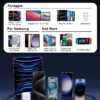 81lhBmvdKKL 67W 3-Port Super Fast Type C Car Charger USB C for Samsung Galaxy S26 S25 S24 S23 S22 Ultra, iPhone 17/Air/16/15 Pro Max, Android, PD/QC Car Phone Adapter Accessories for Men Women + 3FT USB-C Cable