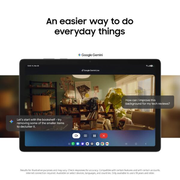 81pkWh7u4JL Samsung Galaxy Tab A11+ 6GB RAM, 128GB Storage, Optimized Performance, Long Lasting Battery, Expandable Storage, Large Display, Dolby Atmos Speakers, AI Assist, Slim, Light, 2 Year Warranty, Gray